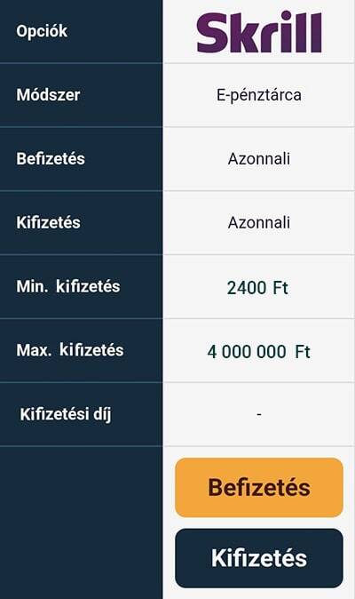 BoaBet kifizetés Skrill e-pénztárca BoaBet kifizetés Skrill e-pénztárca